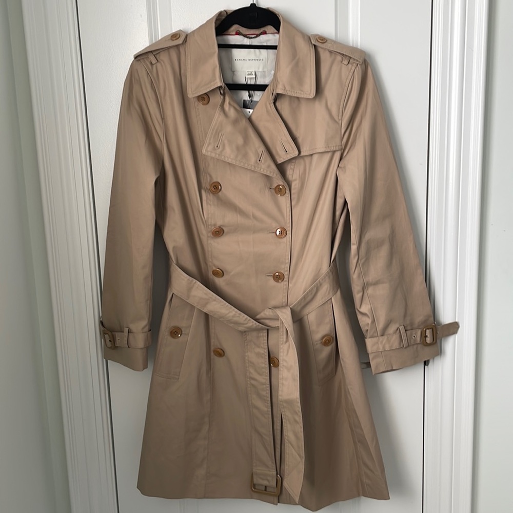 NWT Banana Republic Water Resistant Trench Coat
